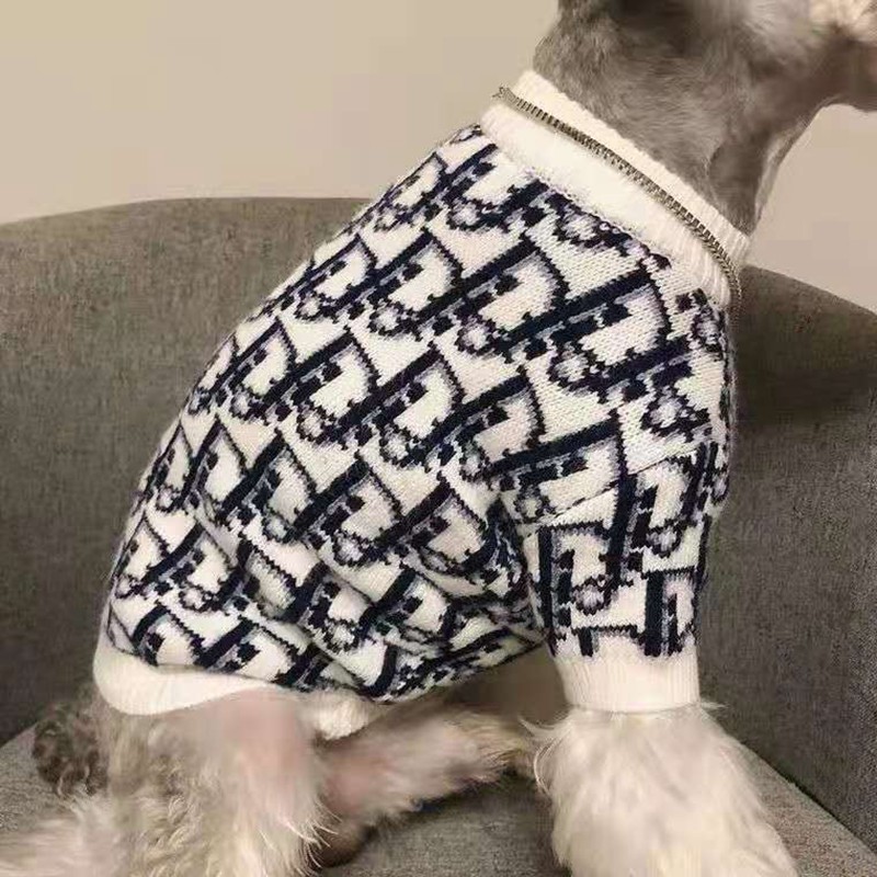 DIOR コピー冬暖かい犬用セータープードル 猫服 犬猫用品