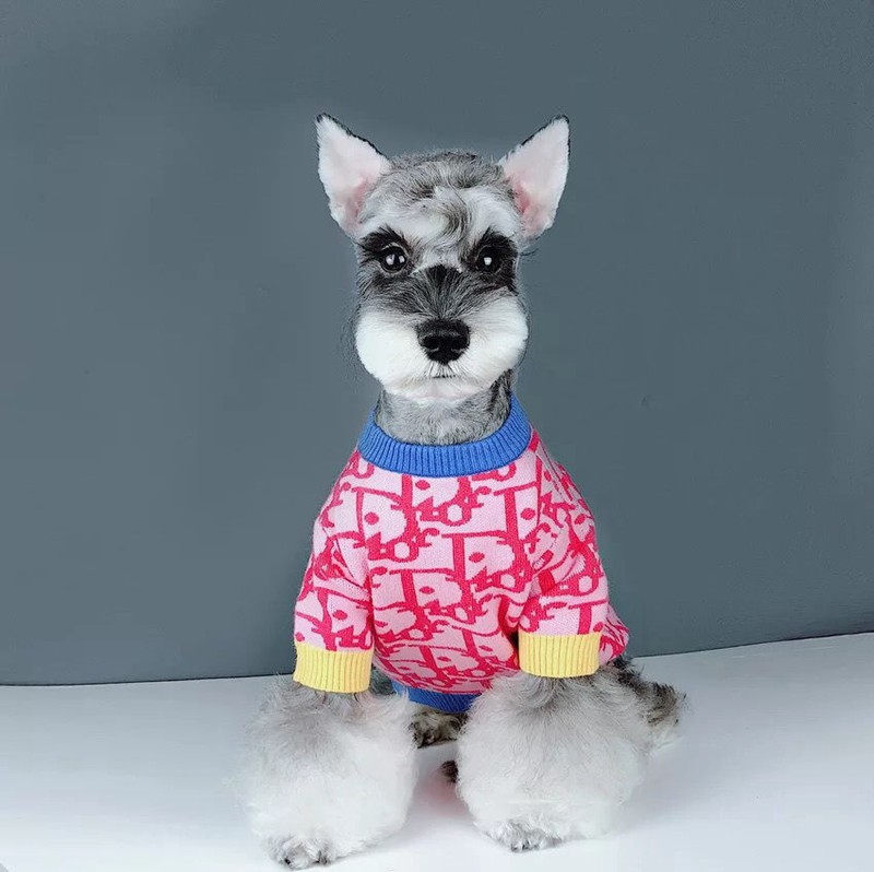 ブランド ディオールペット用の服 犬ニットセーター