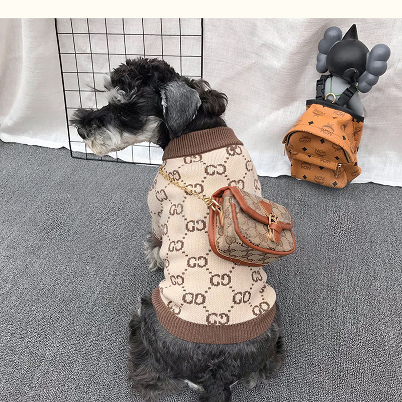 グッチ 犬服 ワンちゃん用 おしゃれ 可愛い 防寒 チワワ ダックス トイプードル マルチーズ 秋冬