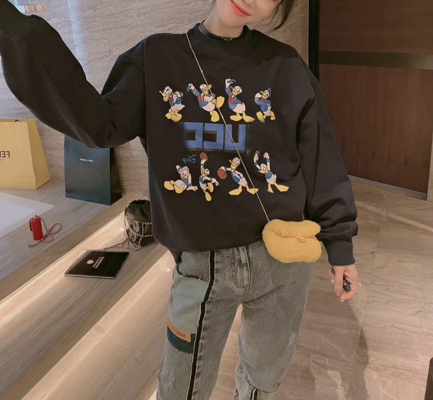 グッチ disneyコラボ ドナルドダックパーカー とbalenciagaペット洋服