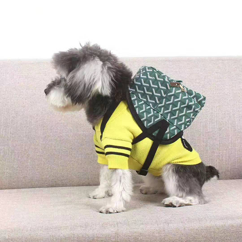 ゴヤール Goyard ブランド ペット用バッグ ミニバッグ 小中大型犬用 キャンバス オシャレ リード 胴輪 散歩用 小物収納