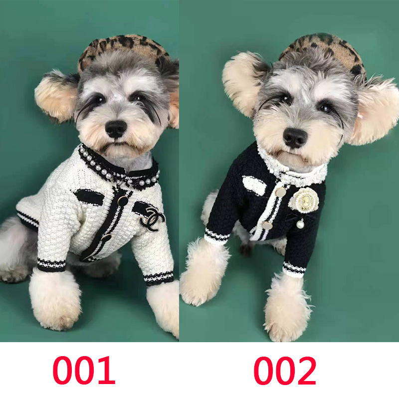 シャネルChanelブランド 猫犬セーター ニットコート ペット服