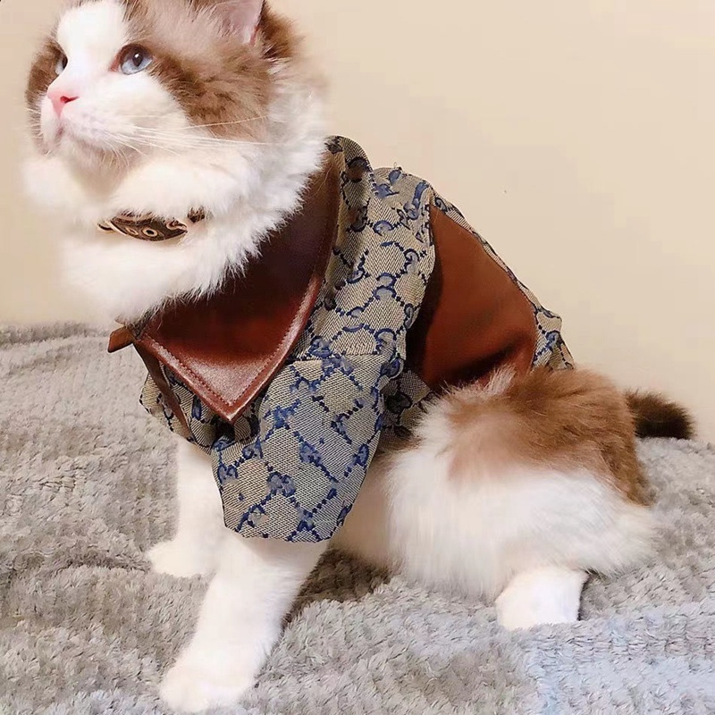 ブランド GG ペットウェア 猫ウェア ジャケット 猫 洋服 かっこいい