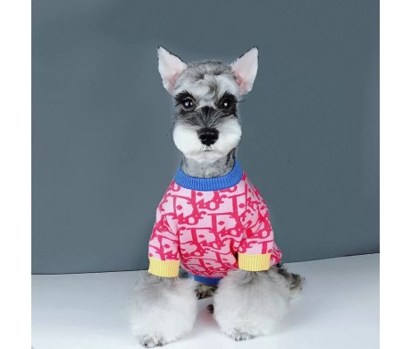 チャンピオン帽子付き犬服ブランドDIOR ふわふわ ペット服 春冬着 オススメ 