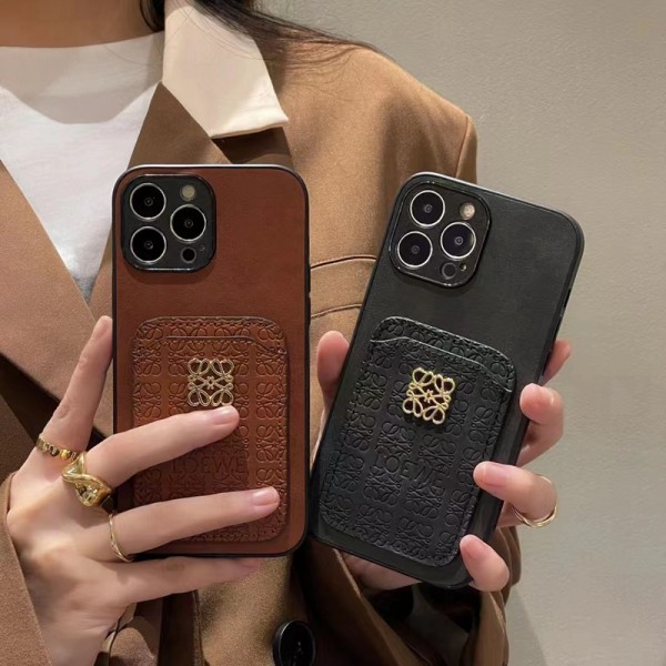 LOEWE ロエベブランドiphone 14 plus 15 pro maxケース ハイブランド galaxy s24+ultra アイフォン15 14+ 13 pro max レディースメンズ激安おしゃれiphone 15 2023 14 13 12 xr xs 8/7 plusケース 手帳型バッグ型iphone 14 15 plusケースカバースタンド付き