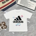 ハイブランドアディダス親子 カップルお揃い Adidas半袖Tシャツ 上着トップス 子供Ｔシャツ 90¬160cm 夏用 多色展開 ギフトに最適 メンズ レディース キッズ S¬3XL