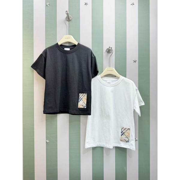 Burberry バーバリー夏 ペアルックtシャツブランドかわいい韓国 子供 tシャツ20代 30代40代tシャツ 激安パロディtシャツ ユニセック ブランド