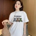 バーバリーキッズtシャツ ハイブランドBurberry半袖tシャツ ペアルック S~3XL 上着 カジュアル 90~160cm 綿100%で型崩れしにくくよれにくい大人のバーバリー上質Tシャツtシャツ ユニセック ブランド
