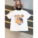 Fendi フェンディブランド親子tシャツカットソー S¬3XL コピーtシャツハイブランド夏ブランド半袖tシャツ 90¬160cm 韓国 パチモン tシャツ