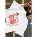 Fendi フェンディブランド子供tシャツ 上着 カジュアル 90¬160cm ハイブランドメンズ 半袖tシャツ 男女兼用 20代 30代40代 レディースtシャツ S¬3XL  激安 パロディ 親子服tシャツ 激安 ユニセック ブランド