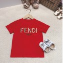 ブランドFendi フェンディ夏tシャツ かわいい ブランド子供服 コピー 激安屋Tシャツカットソーペアカップル20代 30代40代tシャツ 激安パロディ 