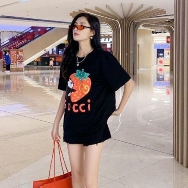 ブランドGg半袖tシャツブランドGG親子 tシャツ高品質 90¬160cm 綿100%で型崩れしにくくよれにくい ペア揃いTシャツカットソーペアカップル 大人の上質Tシャツ