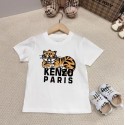 ケンゾー 韓国 tシャツ ブランドKenzo子供服 コピー 激安 綿100%で型崩れしにくくよれにくい Kenzoペア揃いtシャツ ハイブランド夏ケンゾーtシャツ高品質