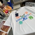 ハイブランドLv ルイヴィトン 半袖tシャツ夏 ペアルックtシャツ ブランドかわいいブランド親子服 コピー 激安屋 大人の上質Tシャツ 