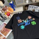 ハイブランドLv ルイヴィトン 半袖tシャツ夏 ペアルックtシャツ ブランドかわいいブランド親子服 コピー 激安屋 大人の上質Tシャツ 