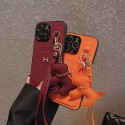 Hermes エルメスiphone 15/14 pro/15 pro max xs/8/7 plusカバー ストラップ付 カード入れiphone 14 15 plusケースカバースタンド付きセレブ愛用全機種対応ハイブランドケース パロディiphone14/13 pro max スマホケース コピー