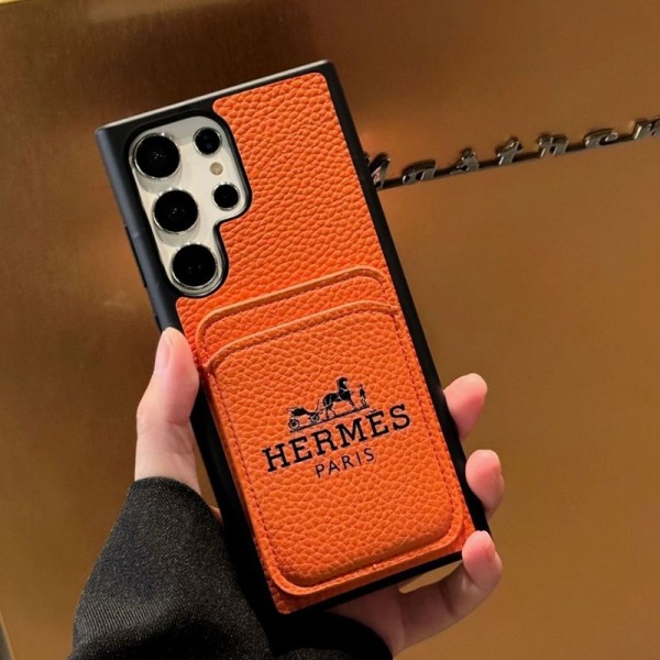 Hermes エルメスブランドiphone 15 plus 14 pro maxケースiphone 15/14 proカバー ストラップ付 カード入れsamsung s24 s23 ultraケースカバースタンド付き韓国風セレブ愛用 ギャラクシー s24 ultra アイフォン 15 14 pro maxケース ジャケットスマホケース コピー