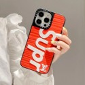 Supreme シュプリーム LV ルイヴィトン コラボ ブランド iphone14/14pro/14pro maxケース インスタ風 シリコン モノグラム ジャケット型 アイフォン14/13/12/11カバー コピー メンズ レディース