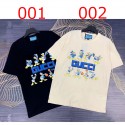 GG&ディズニー  連名限定服 大人 かわいい ドナルドダック柄 GG柄 ヒット 夏対策Tシャツ レディース 人気 メンズ ショートお洒落 100％綿製 薄い 涼しい上着 快適 柔らかい ふわふわ S-5XL 