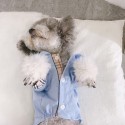 ブランド バーバリー ペット服 猫犬 tシャツ 長袖ドッグウェア  burberry 洋服 カッコイイ犬服 オシャレ 定番 チェック かわいい 猫服 トップス ボタン付き 着やすい ポケット付き ペットウェア