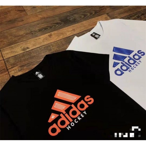 アディダス ADIDASブランド 半袖ｔシャツ 丸首 トップス 流行り 上着 ブラウス カジュアル 衣装 おしゃれ 黒白色 人気 着心地よい 男子 レディース 