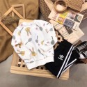 アディダスキッズ服 ボーイズ ジャージス 上下セット Adidas 子供スウェット スポーツウェア 2点セット パーカー パンツ ズボン セットアップ 長袖 運動着 シンプル おしゃれ ゆったり 韓国風 ガールズ 春 秋 冬 100 - 160CM 