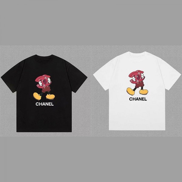Chanel シャネルブランドtシャツカットソー コピー夏tシャツブランド S - 5XL かわいい韓国 パチモン tシャツブランド 服 コピー 激安屋