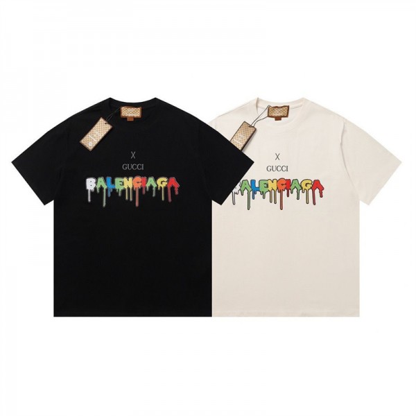 Balenciaga バレンシアガハイブランドグッチ半袖tシャツ偽物レディースメンズブランド夏tシャツオーバーサイズ夏tシャツブランドかわいい大人の上質Tシャツ