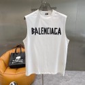 Balenciaga バレンシアガ ブランド タンクトップ メンズ 春夏 ノースリーブ ロゴ 綿100% 抗菌防臭加工 吸水速乾 おしゃれ ゆったり 通気性 カジュアル 肌着 トップス インナーシャツ トレーニングXS - 5XL