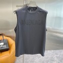 Balenciaga バレンシアガ ブランド タンクトップ メンズ 春夏 ノースリーブ ロゴ 綿100% 抗菌防臭加工 吸水速乾 おしゃれ ゆったり 通気性 カジュアル 肌着 トップス インナーシャツ トレーニングXS - 5XL