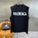 Balenciaga バレンシアガ ブランド タンクトップ メンズ 春夏 ノースリーブ ロゴ 綿100% 抗菌防臭加工 吸水速乾 おしゃれ ゆったり 通気性 カジュアル 肌着 トップス インナーシャツ トレーニングXS - 5XL