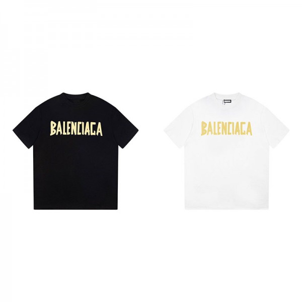 Balenciaga バレンシアガtシャツハイブランド夏ブランド半袖tシャツブランドtシャツオーバーサイズ大人の 上質Tシャツ M - 5XL