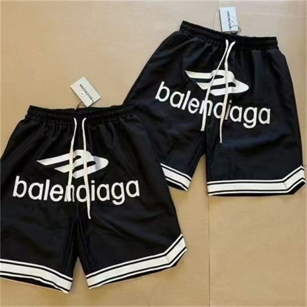 ブランド バレンシアガレディース ハーフパンツ Balenciaga 短パン メンズ スポーツ ショートパンツ 通気 速乾 ヨガ 5分丈 ランニング S - 2XL 