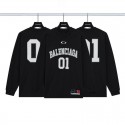 バレンシアガトレーナー メンズ Tシャツ 長袖 Balenciaga サッカーｔシャツ トップス プリント柄 かっこいい ゆったり 大きい 丸首 パーカー メンズ シンプル カジュアル オシャレ 春服 秋服 冬服 L - 4XL 