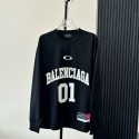 バレンシアガトレーナー メンズ Tシャツ 長袖 Balenciaga サッカーｔシャツ トップス プリント柄 かっこいい ゆったり 大きい 丸首 パーカー メンズ シンプル カジュアル オシャレ 春服 秋服 冬服 L - 4XL 