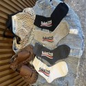 Balenciaga バレンシアガハイブランド ソックス 綿製コットン 靴下 メンズ 通気性ブランドミドルソックス 高品質浅口ソックス 女の子好き 韓国