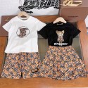 Burberry バーバリー 子供服 2点セット服 Ｔシャツ スカート パンツ セット服 女の子 上下セット 潮流 ファション 男女通用