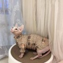 Burberry バーバリー ブランドペット用洋服 パロディ ブランド スフィンクス用服 激安 ネコウェア 激安 パロディ ブランド 猫服 秋冬