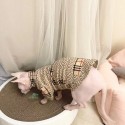 Burberry バーバリー ブランドペット用洋服 パロディ ブランド スフィンクス用服 激安 ネコウェア 激安 パロディ ブランド 猫服 秋冬
