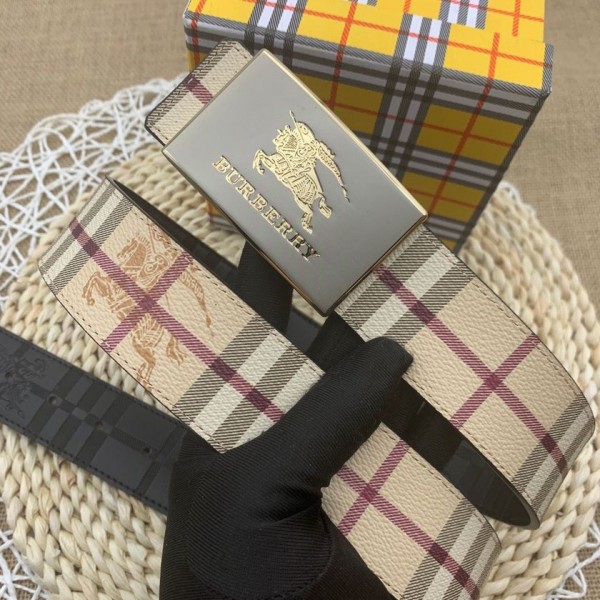 バーバリー ベルト メンズ ビジネス Burberryブランド革ベルト ブラック 紳士 クリックベルト おしゃれ カジュアル おおきいサイズ おしゃれ 105¬125CM