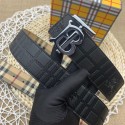 バーバリー ベルト メンズ ビジネス Burberryブランド革ベルト ブラック 紳士 クリックベルト おしゃれ カジュアル おおきいサイズ おしゃれ 105¬125CM