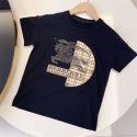 Burberry バーバリーハイブランド子供tシャツ偽物ブランド キッズ服 コピー 激安屋の上質Tシャツtシャツ ユニセック 半袖ｔシャツ カットソー100 - 160cm
