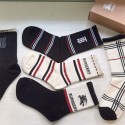 Burberry バーバリーブランド ストッキング 大人気コットン 靴下 メンズ 通気性ブランドミドルソックス 高品質上質な コットン ソックス くつした
