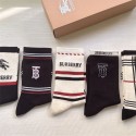 Burberry バーバリーブランド ストッキング 大人気コットン 靴下 メンズ 通気性ブランドミドルソックス 高品質上質な コットン ソックス くつした