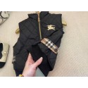 ブランドバーバリー子供服 ベスト 男の子 女の子 Burberry ダウンコットン キッズ 綿服 ジャケット 秋冬 子供服 中綿 アウター 厚手 袖なし 前開き チョッキ 軽量 無地 男女兼用 通園 通学 お出かけ90-140cm 
