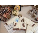 ブランドバーバリーベビー ダウンジャケット Burberry ダウンパンツ 2点セット子供服 中綿ジャケット ダウンコート ダウンパンツ キッズ コート 上下セット セットアップ アウター 女の子 男の子 ボーイズ 66-120cm 