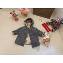 ブランドバーバリーベビー服 Burberry キッズ アウター 女の子 ロングコート 中綿ジャケット 子供ブルゾン 防寒 ゆったり 暖かい 厚手 カジュアル おしゃれ 通勤 通学 小学生 中学生 春 秋 冬 73-100cm 