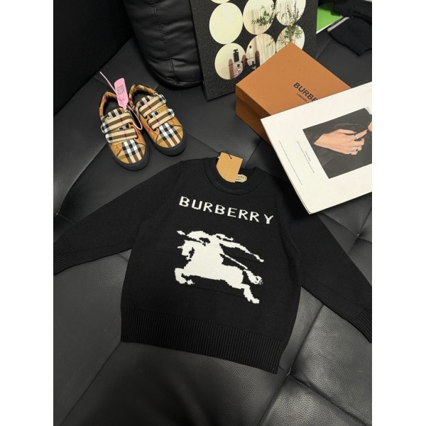 ブランドバーバリー子供服 ニット キッズ 男の子 Uネック 女の子 Burberry ニットセーター 長袖 綿 ニットコート インナー 春秋冬 学生 通園通学 セミフォーマル 学校 制服 発表会 ボーイズ 防寒 90-150cm 