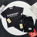ハイブランドBurberryキッズセットアップ バーバリー子供服半袖Tシャツ ショートパンツ 男女兼用 夏服 コットン  ロンドンエングランド 90-160cm