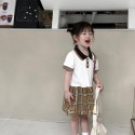 ブランドバーバリー子供セットアップ ガールズポロワンピース Burberryキッズ服 半袖Ｔシャツハーフパンツ 男女兼用 子供服 半袖ポロシャツ 子供 夏 90-150cm